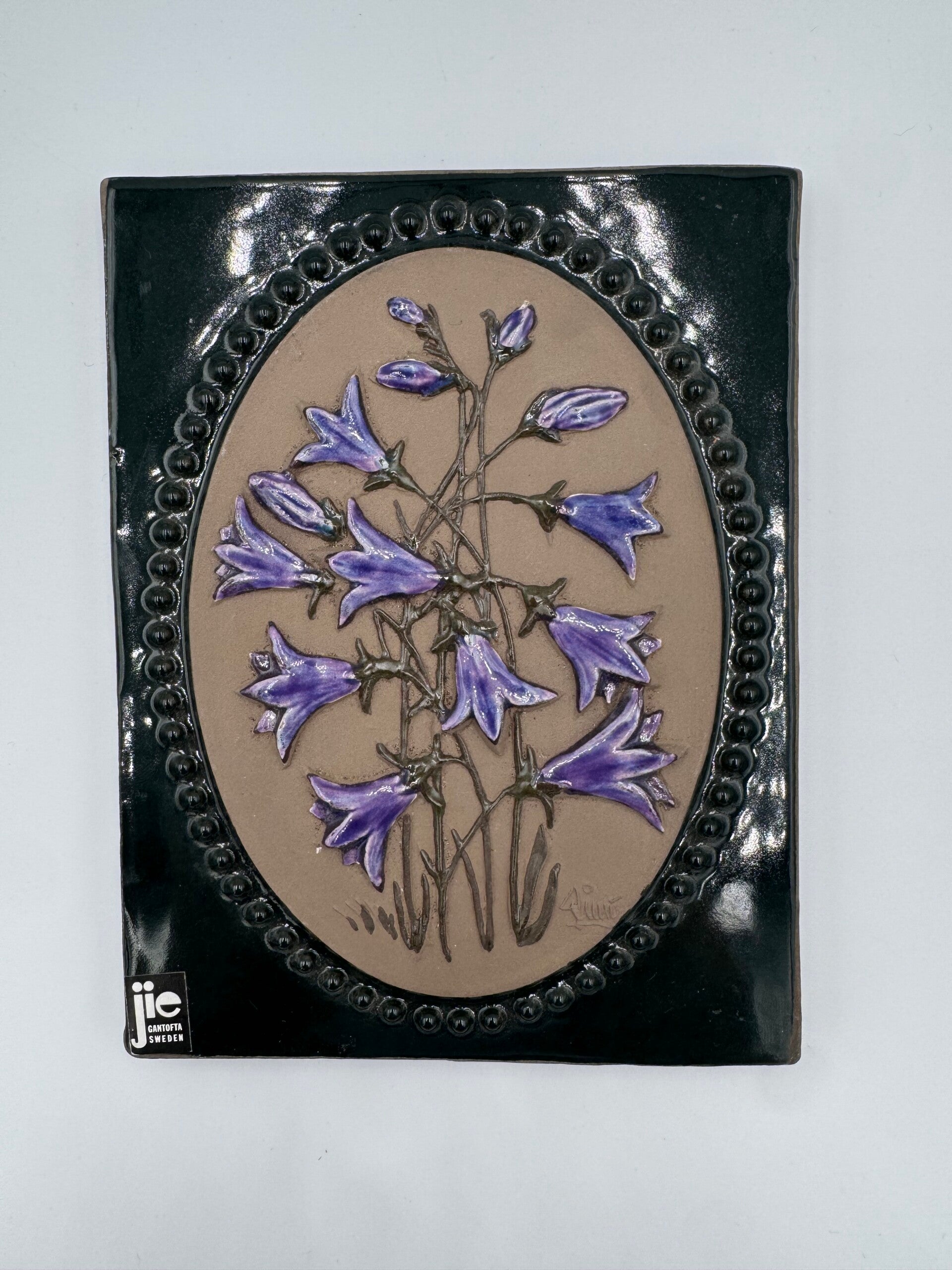 Wandtegel met bloemen #11 - JIE Gantofta Sweden