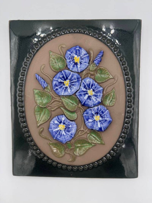 Wandtegel met bloemen #14 - JIE Gantofta Sweden