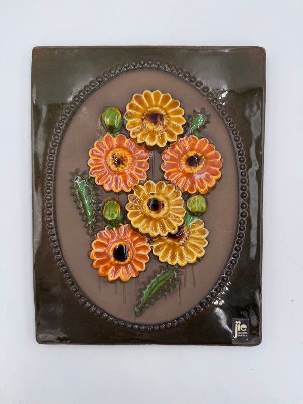 Wandtegel met bloemen #20 - JIE Gantofta Sweden