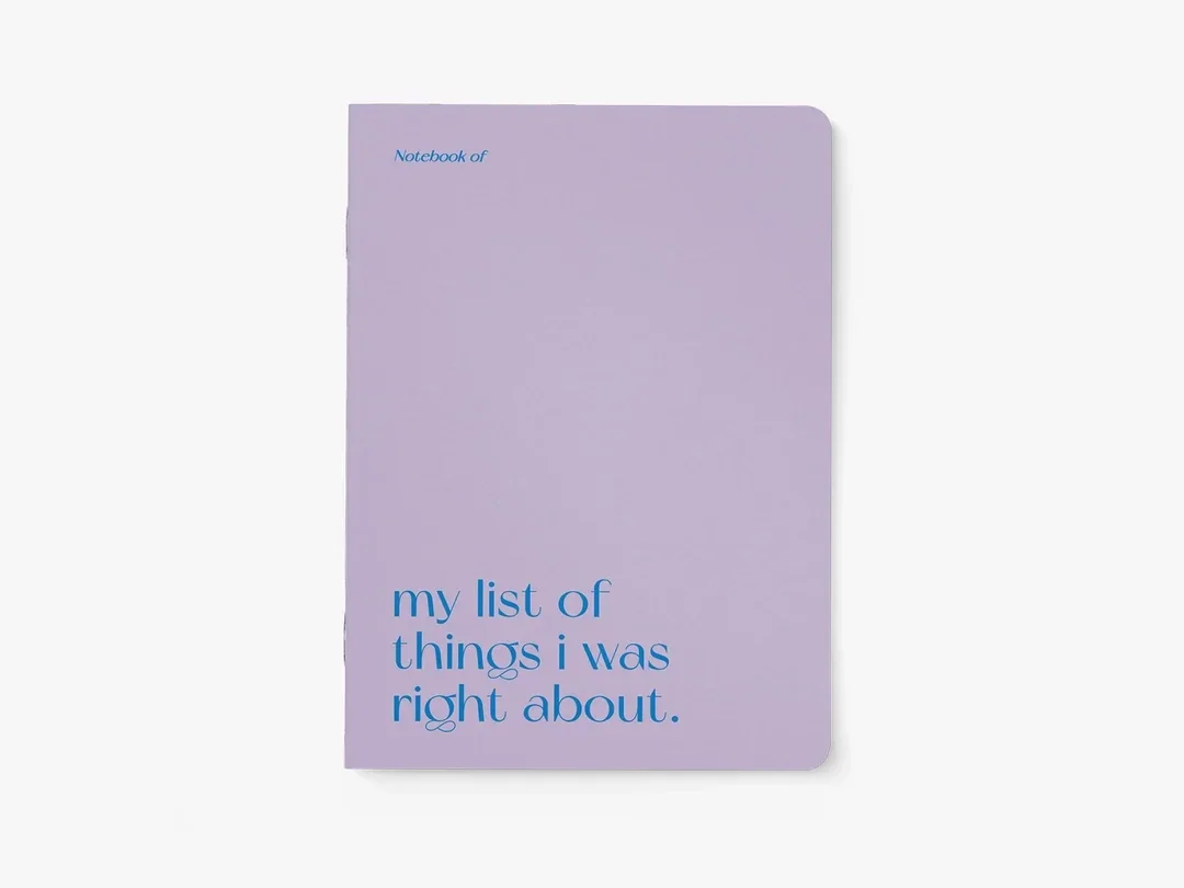 Notitieboek - Things I was right about