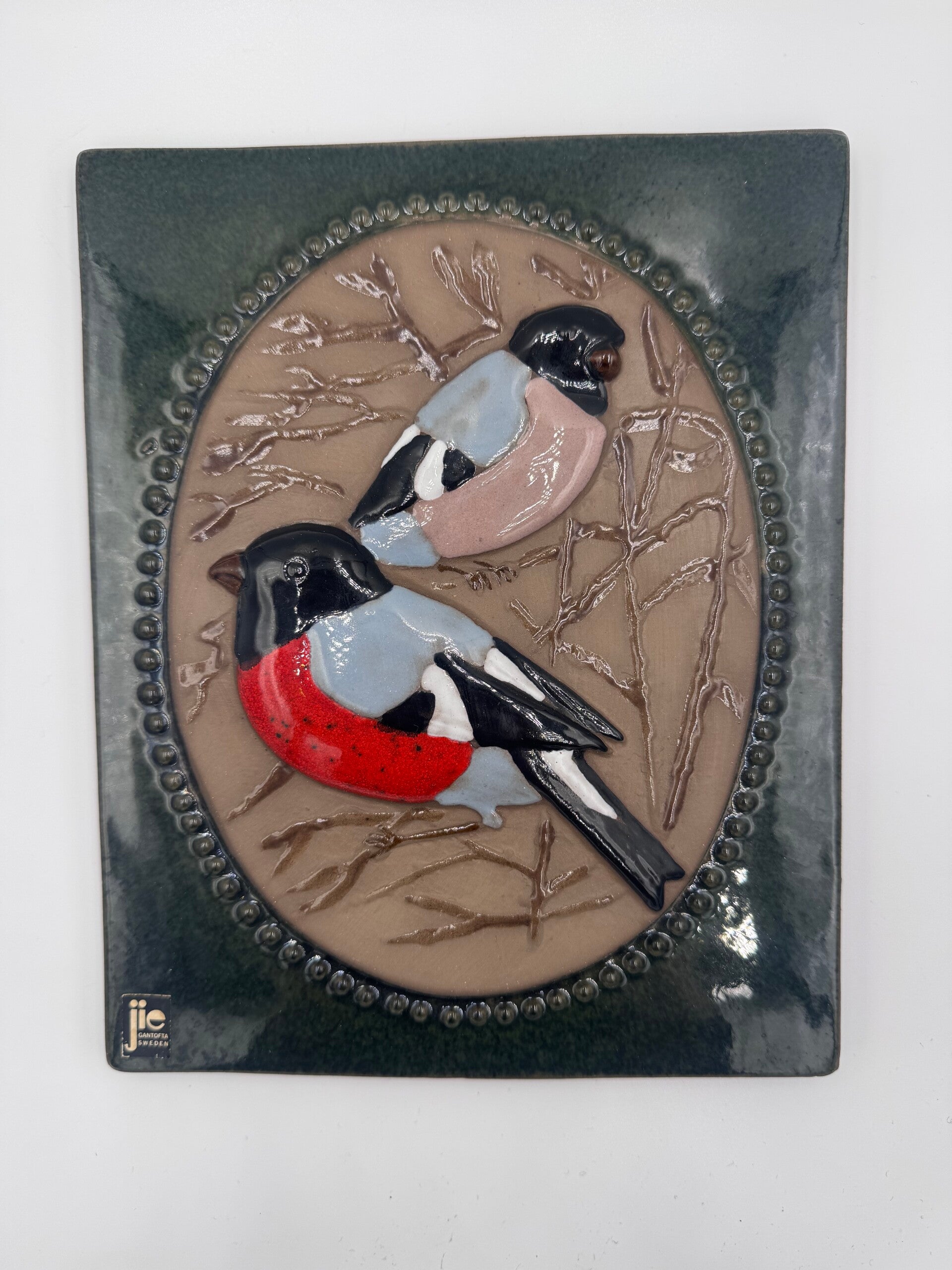 Wandtegel met vogels #1 - JIE Gantofta Sweden