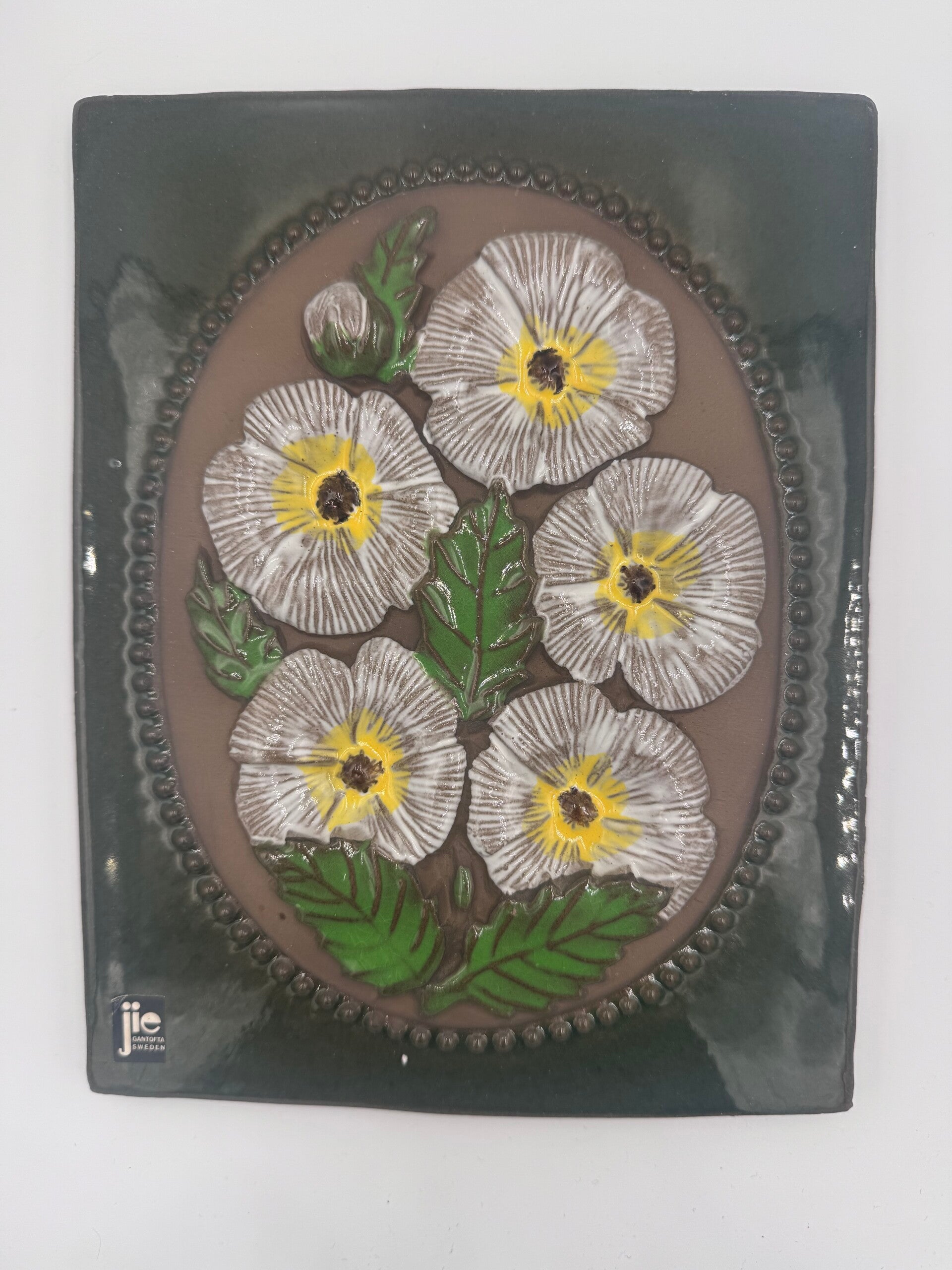 Wandtegel met bloemen #4 - JIE Gantofta Sweden