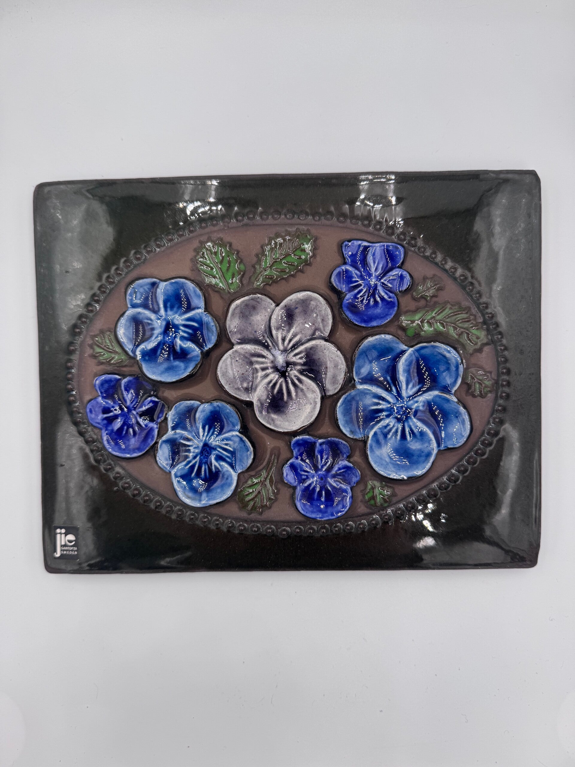 Wandtegel met bloemen #8 - JIE Gantofta Sweden