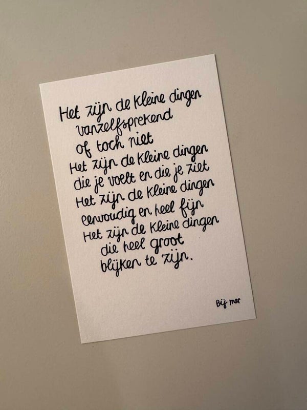 Dichtkaart Bij Mar - Kleine dingen