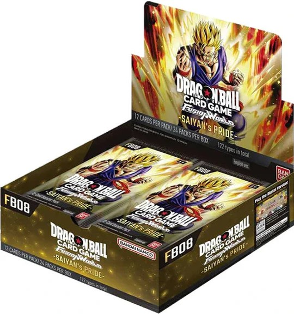 Dragon Ball Super Card Game Fusion World Saiyan’s Pride - FB08 Booster Display (24 Packs) Englisch