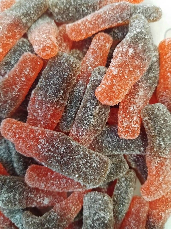 Bouteilles cola cherry 100g