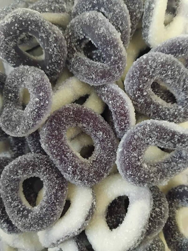 Anneaux acidulés goût passion 100g