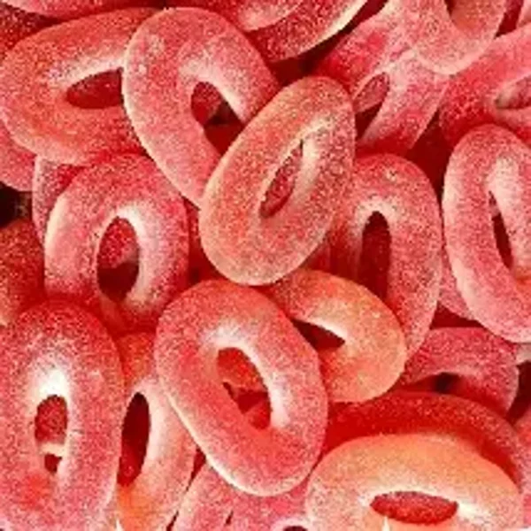 Anneaux acidulés goût fraise
