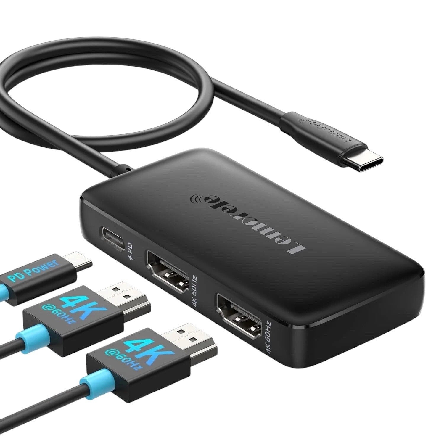 Lemorele HD42 - USB-C naar Dual HDMI Adapter