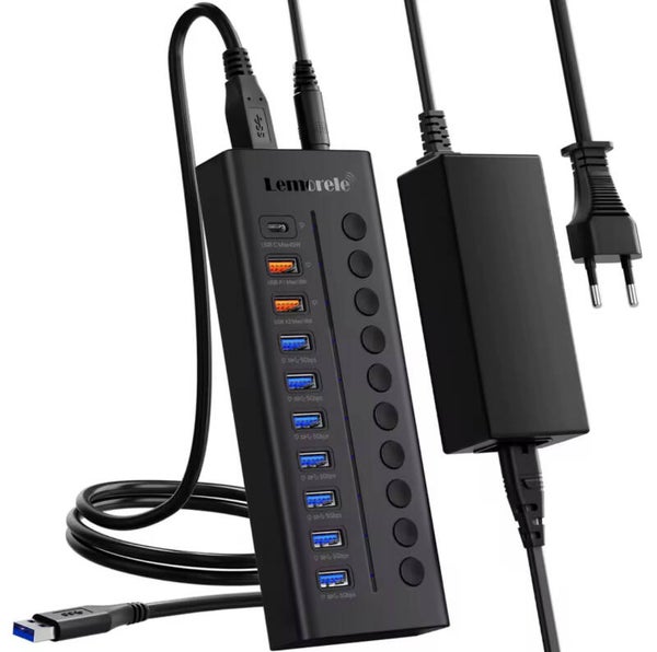 Lemorele TC120 USB 3.0 10-Port Hub
