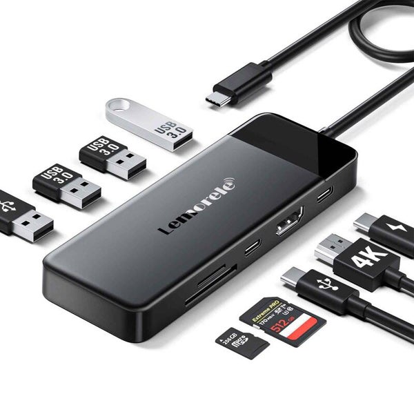 Lemorele TC92 – 9-in-1 USB-C Hub Multiport Adapter