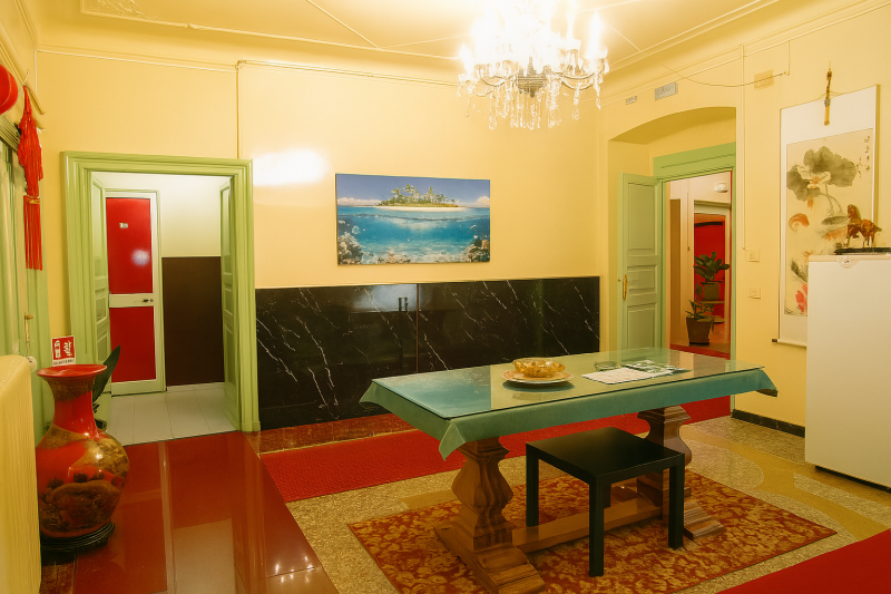 Interni palazzo storico del 1700 B&B Sole Rosso Genova