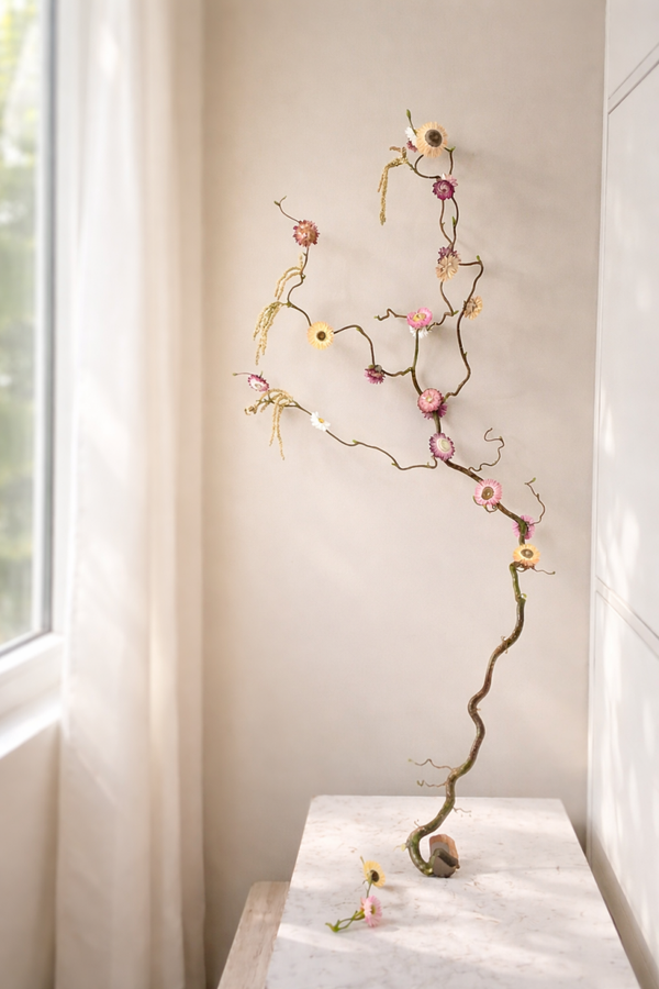 Paastak met strobloemen