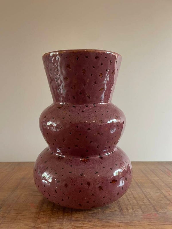 Vaas half Boule Burgundy