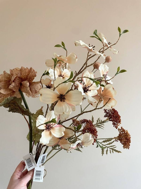 Zijde en kunst boeket Salmon