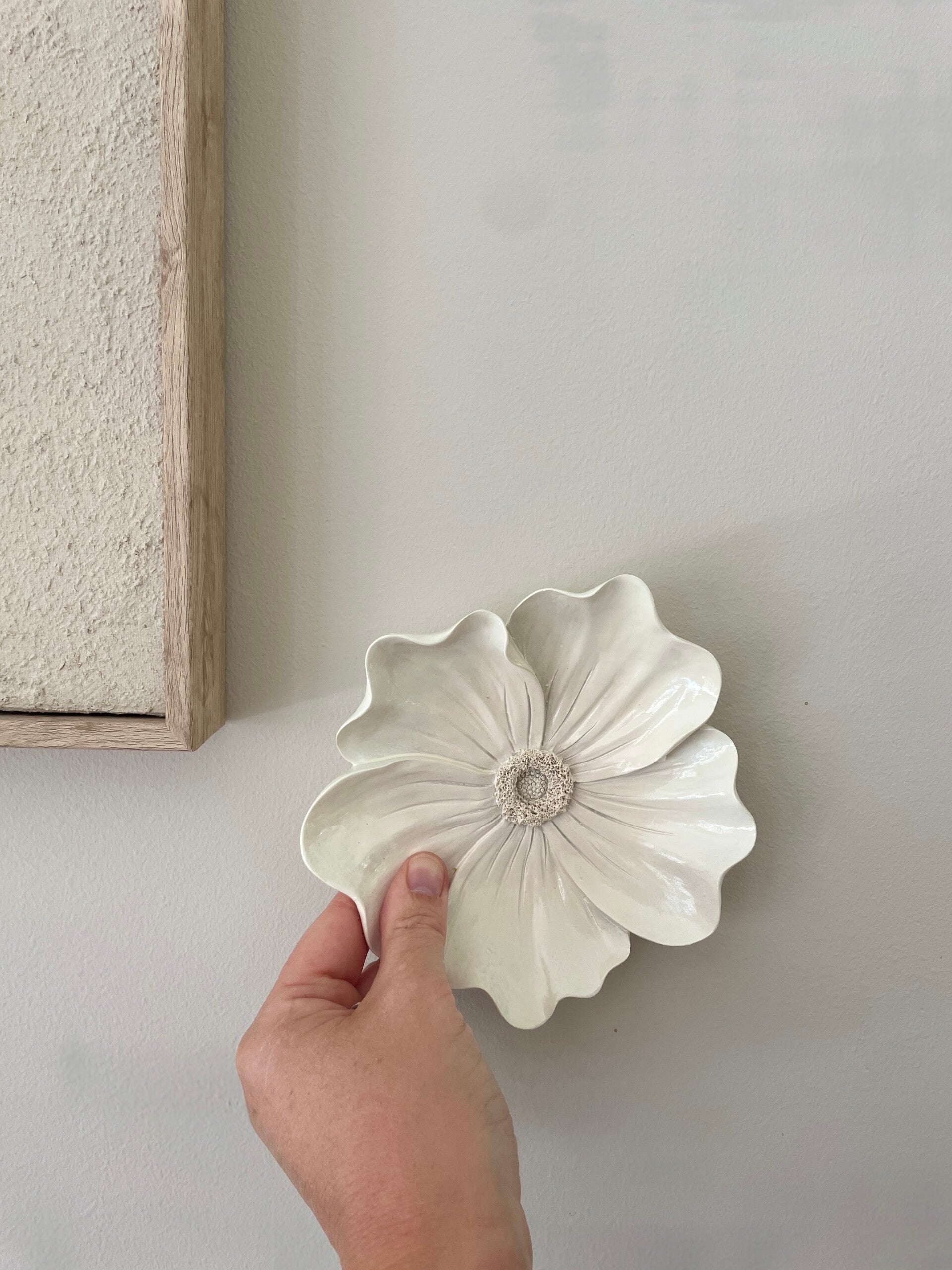 Wandbloem Helia beige