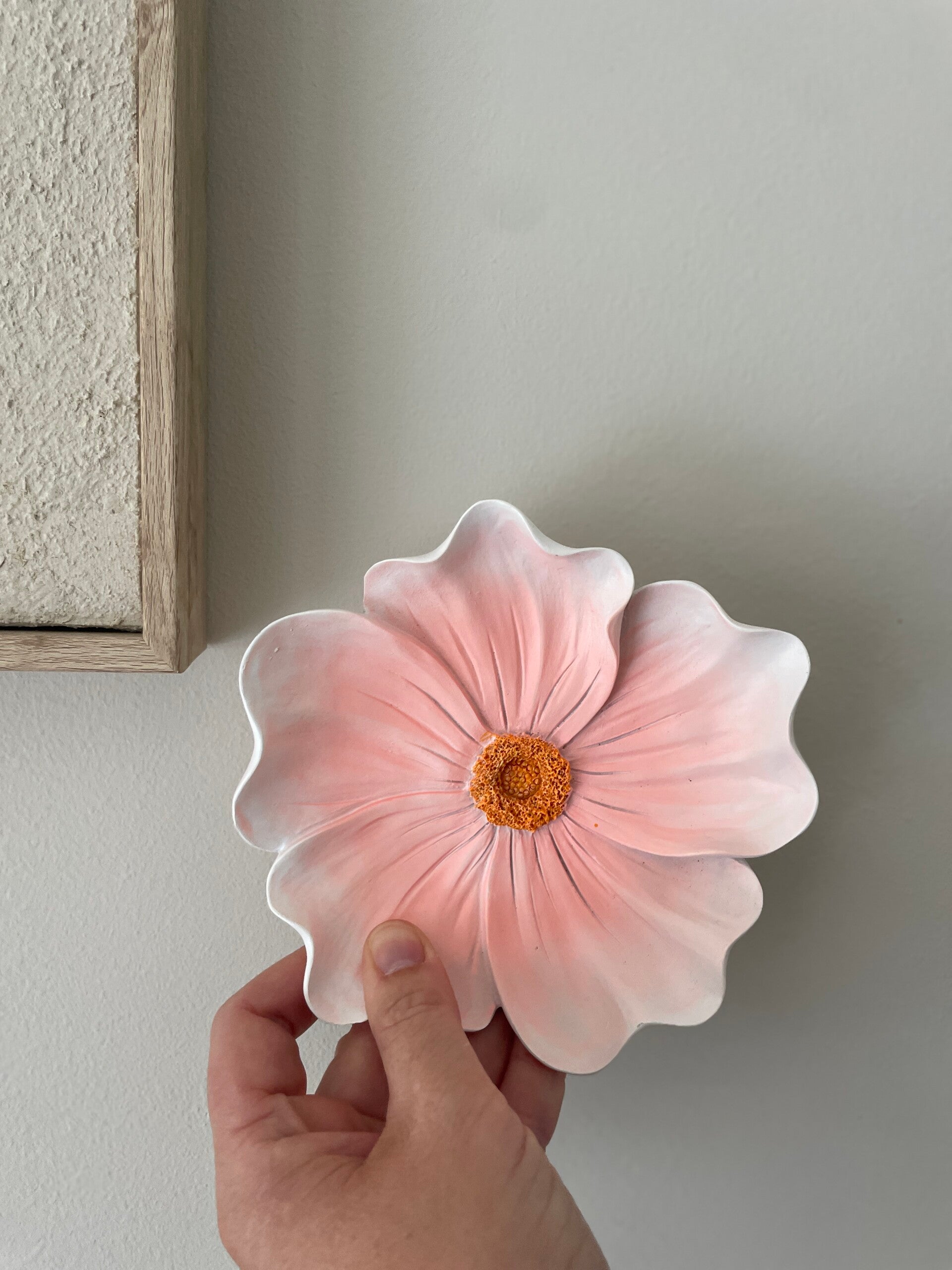 Wandbloem Helia roze