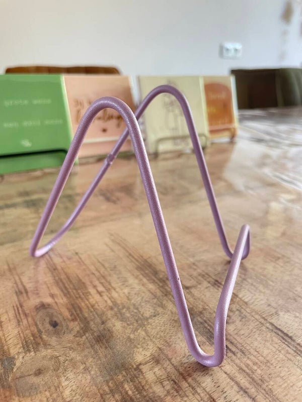 Lila tegeltjes houder