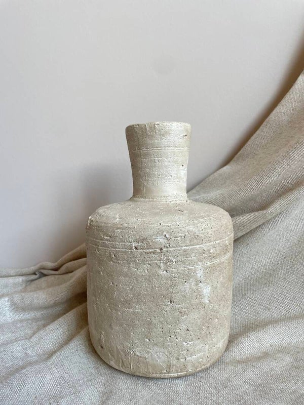 Aardewerk vaas Beige