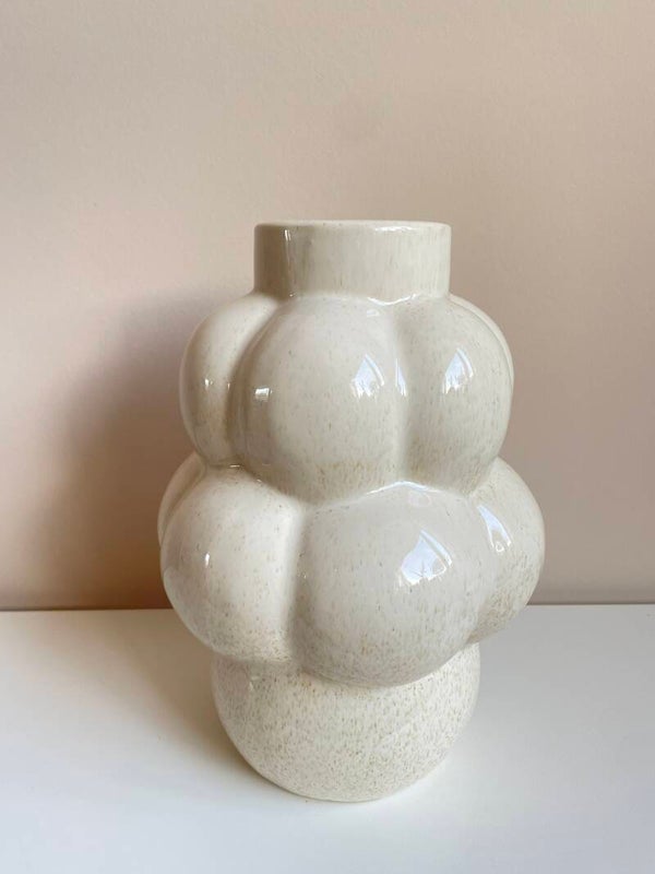 Vaas bubbles spikkel beige