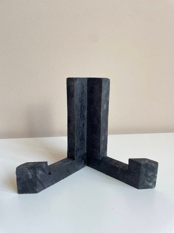 Tegeltjes houder hout zwart