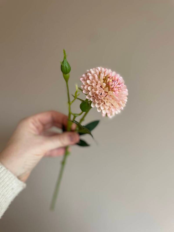 Kunstbloem Zinnia roze