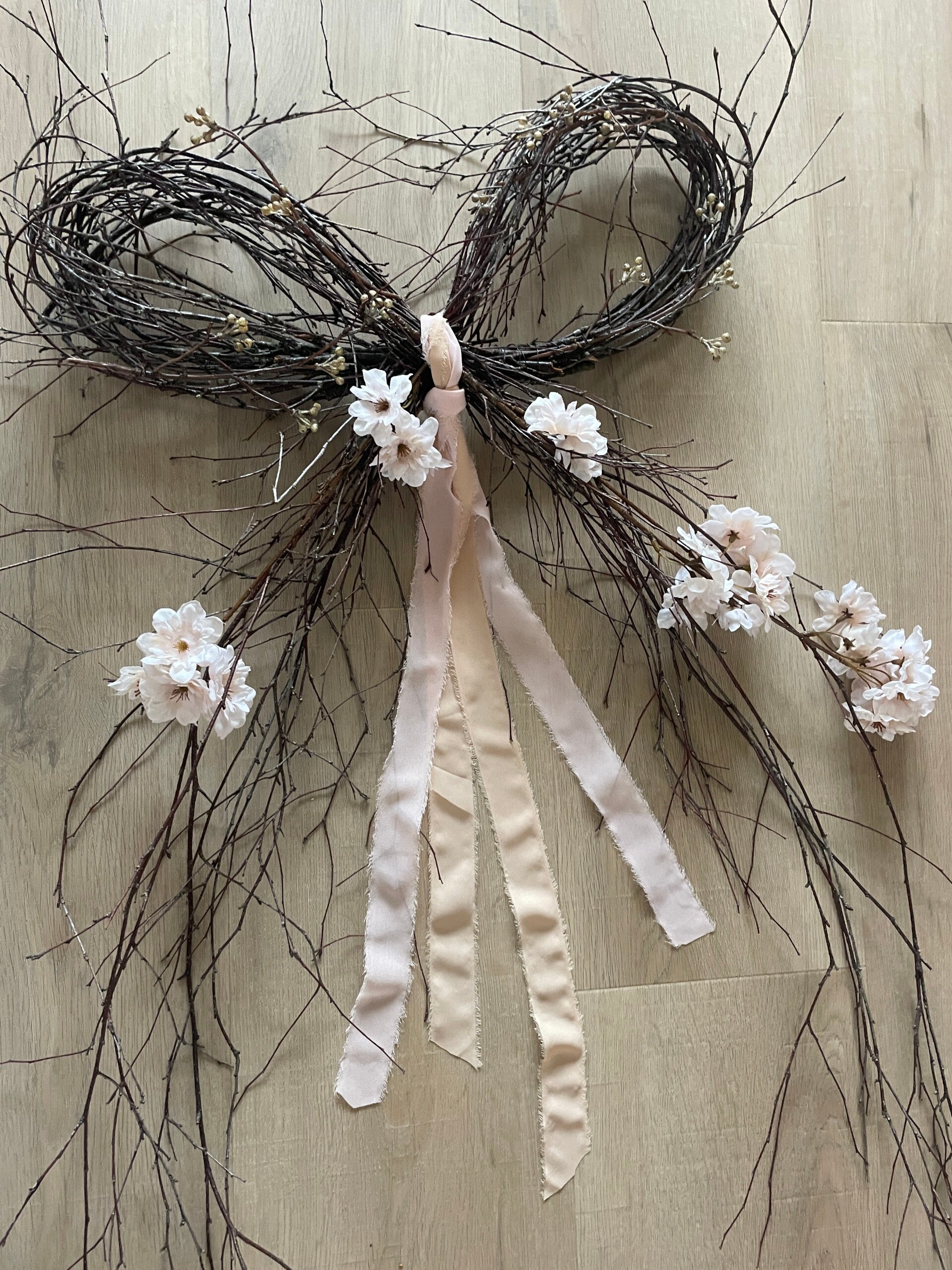 Strik van takken en kunst