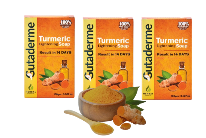 Package 3 Organic Turmeric Brightening Soap 100g