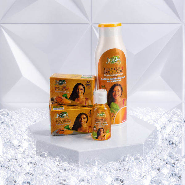 Turmeric Glow  Package JosieNaturals  3 Soaps + Body Lotion + Serum