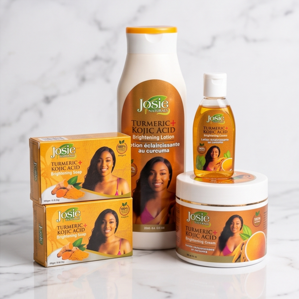 Turmeric Glow Complete Package JosieNaturals (3 soaps +  Face Cream + Body Lotion  + Serum