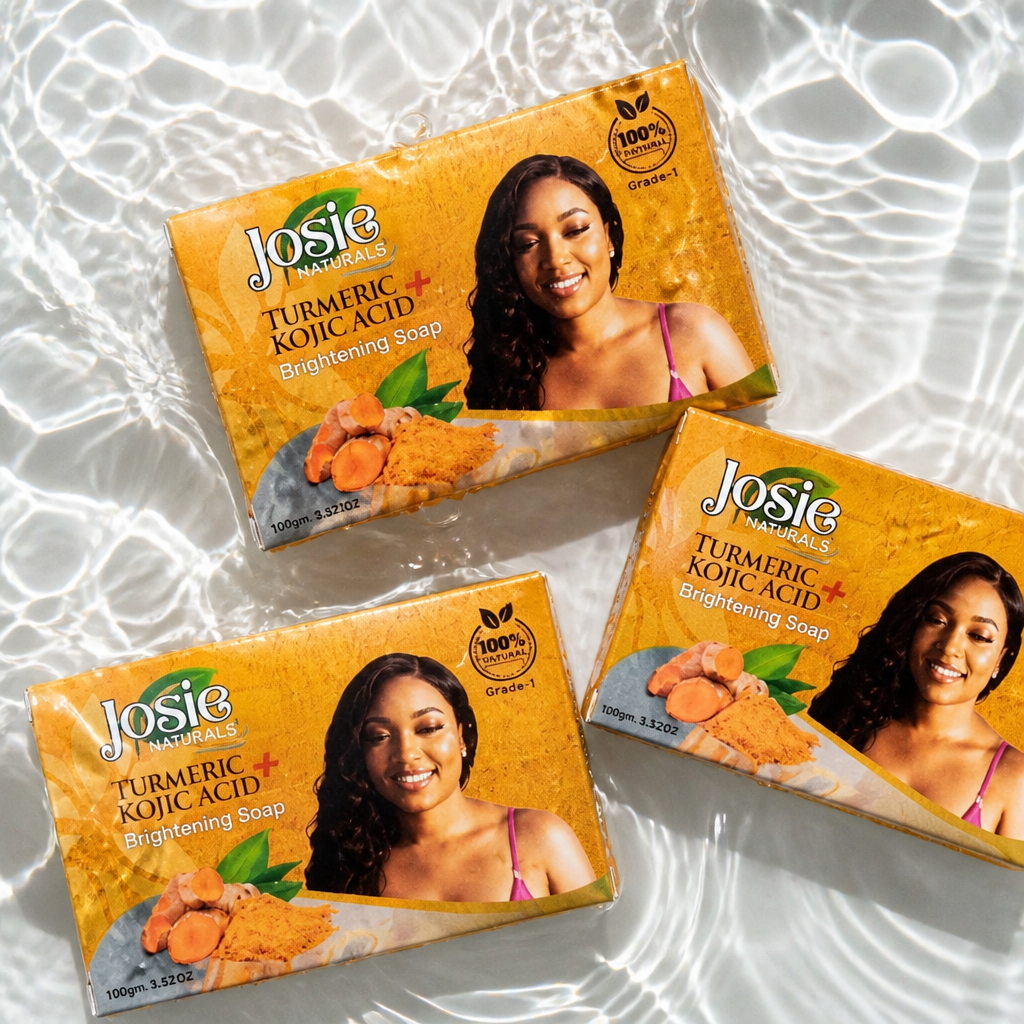 JosieNaturals Organic Turmeric Brightening Soap - 3 Pack