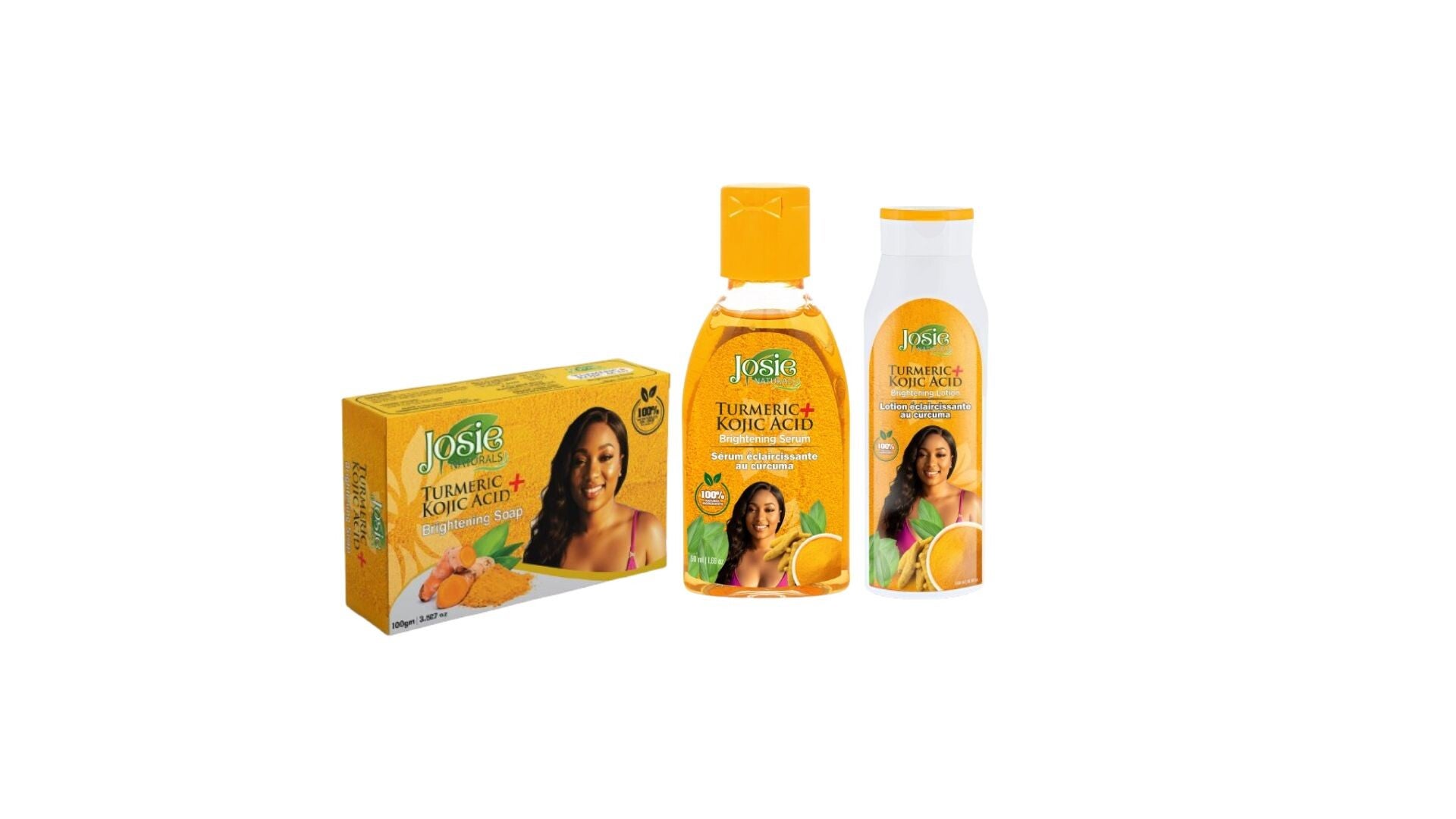 Package Turmeric  Soap + Cream Lotion + Serum