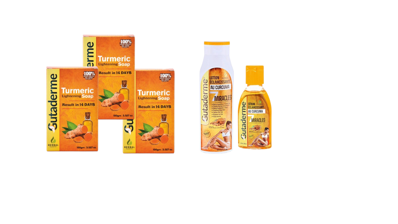 Package Turmeric 3 Soap + Cream Lotion + Serum