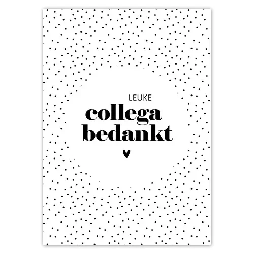 Kaart stippen | Leuke collega bedankt