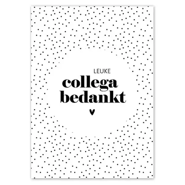 Kaart stippen | Leuke collega bedankt