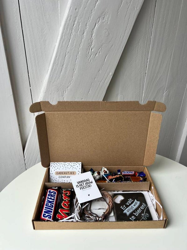 Brievenbuscadeautje | Verjaardag man chocolade
