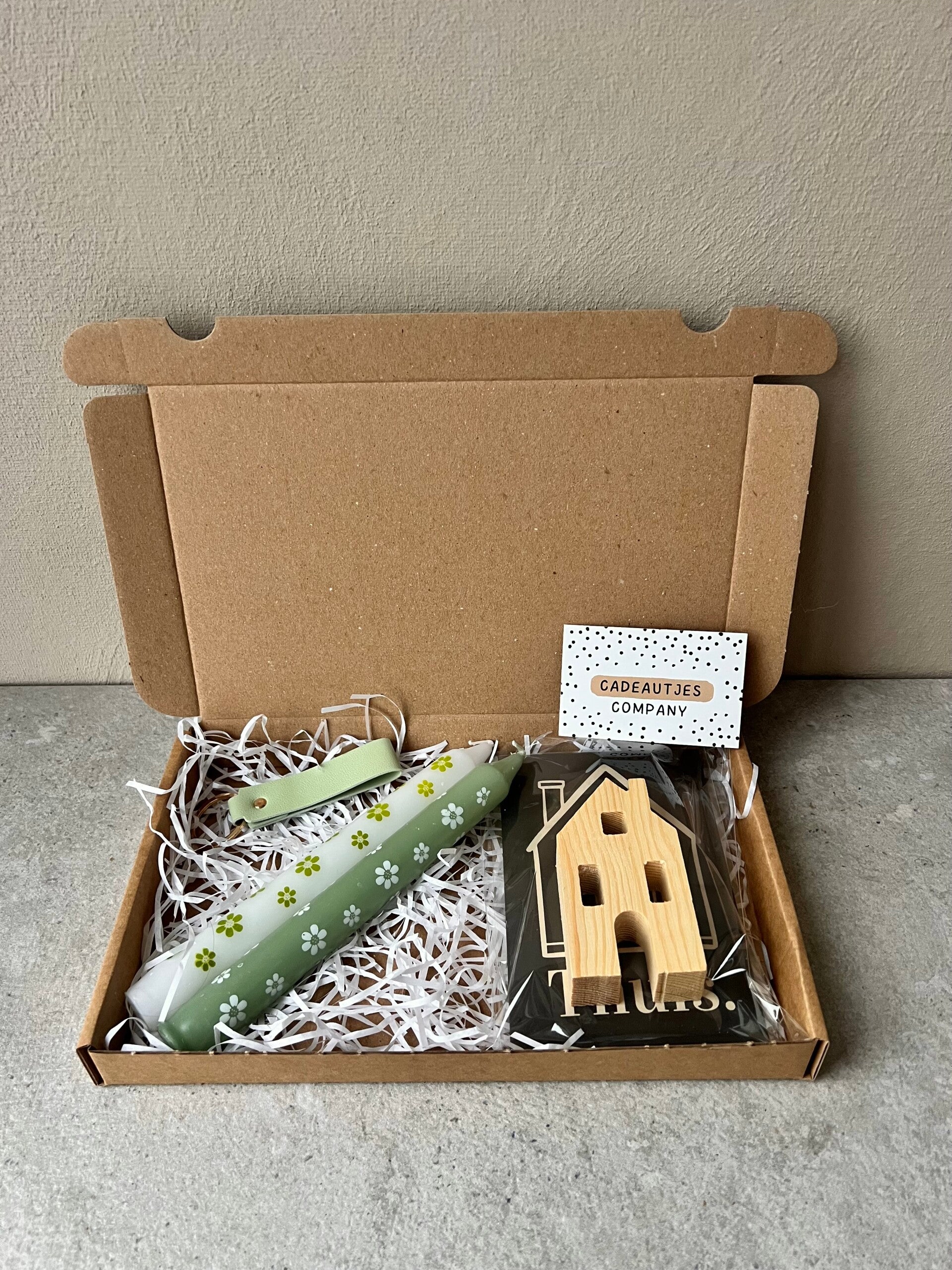 Brievenbuscadeautje | Nieuw huis groen