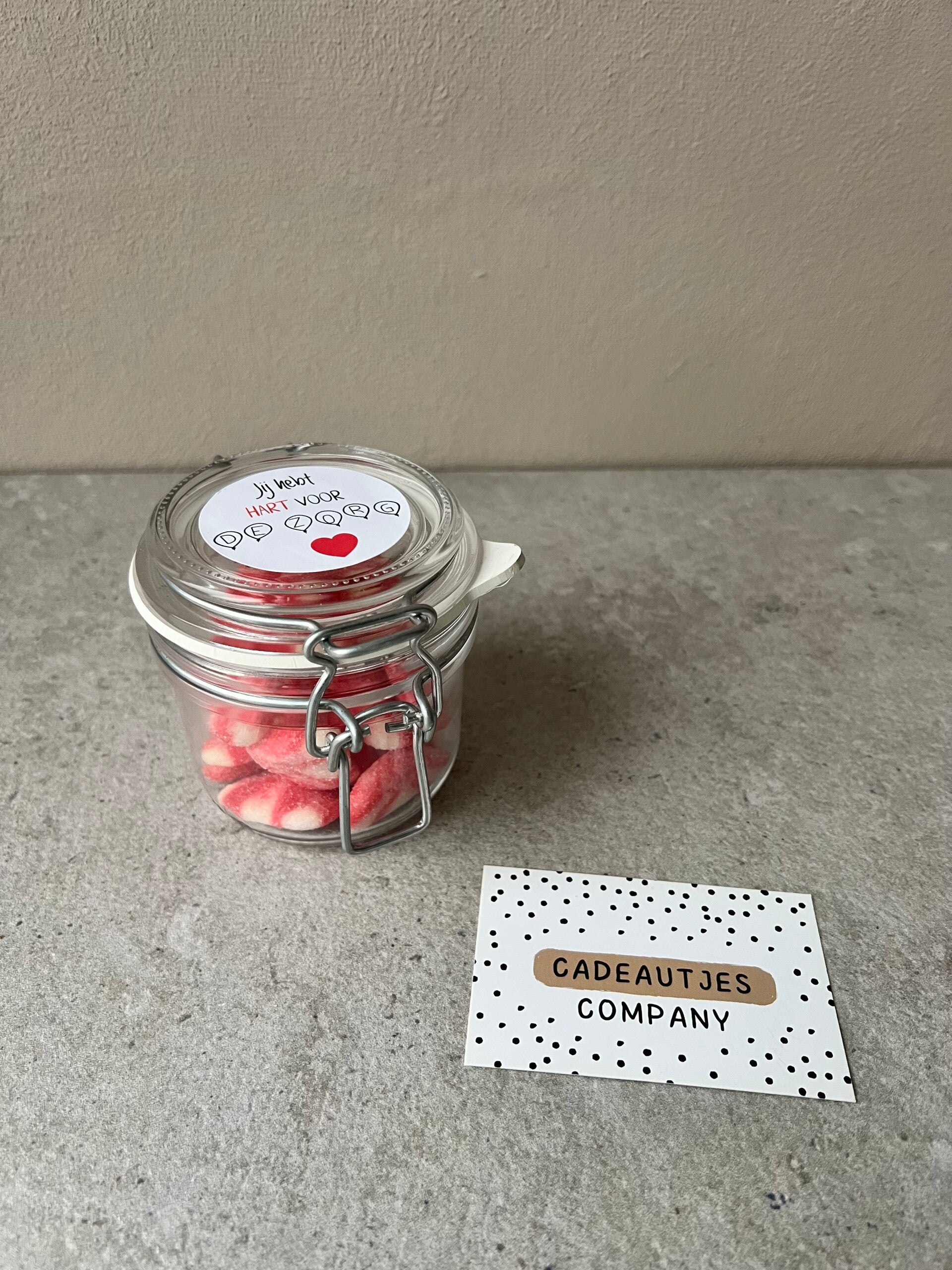 Glazen potje | Jij hebt hart voor de zorg