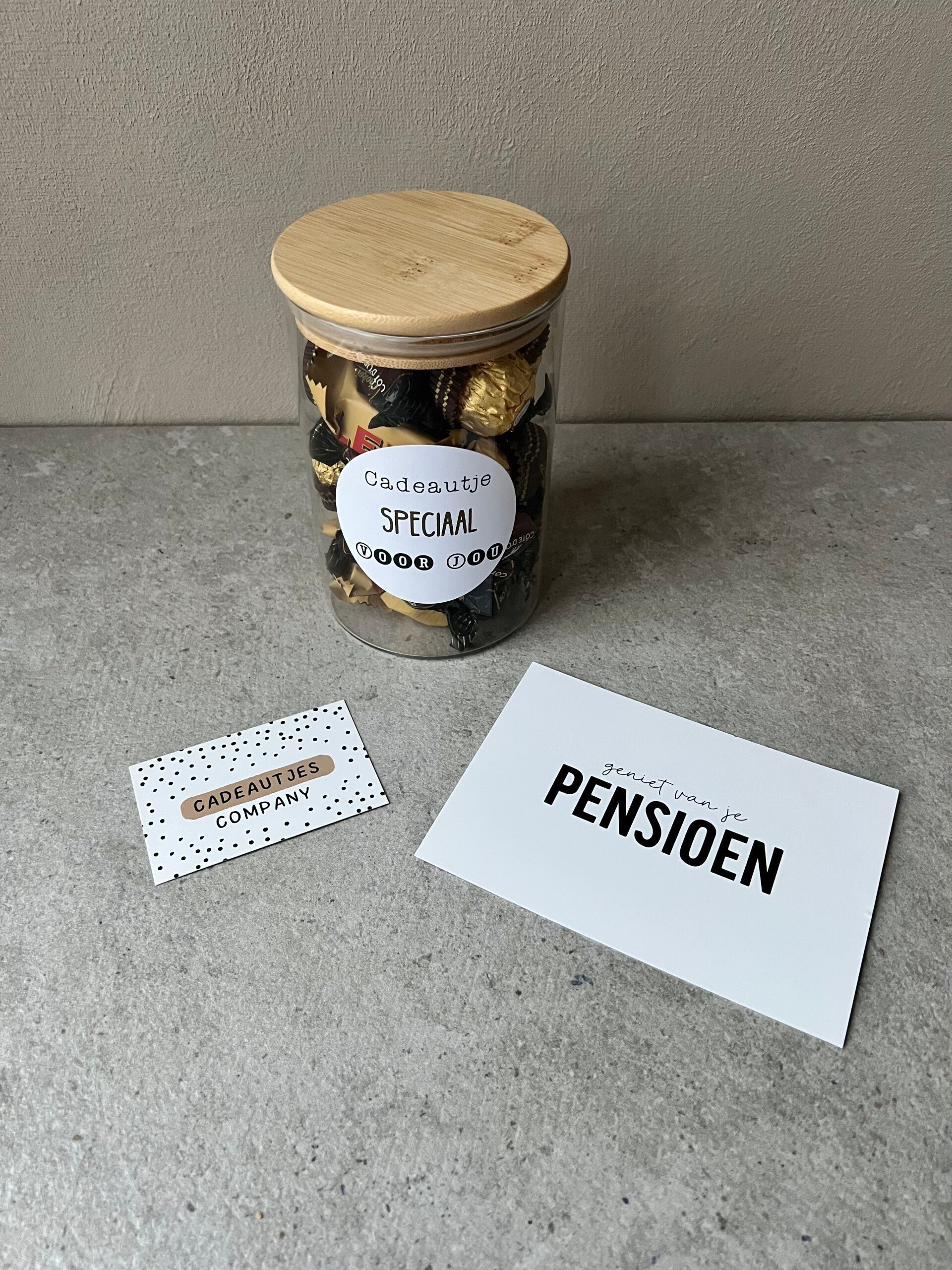 Pot Chocolaatjes "Cadeautje speciaal voor jou"