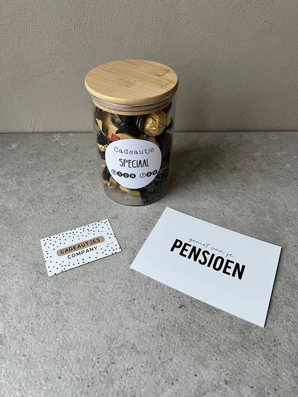 Pot Chocolaatjes "Cadeautje speciaal voor jou"