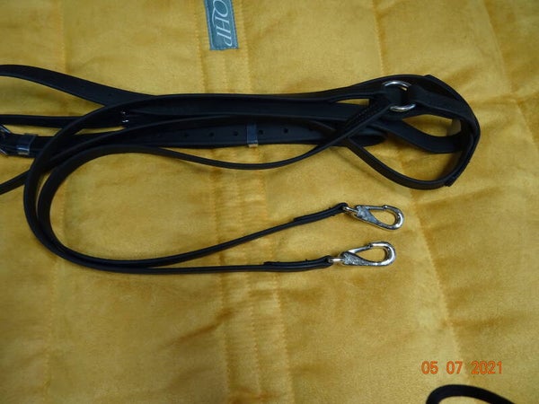 Thiedemann Zügel mit 3 Ringen Biothane einzeln RL6500B