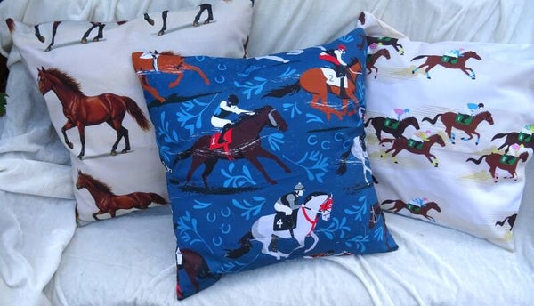 Kissenbezug mit Innenkissen Rennbahnmotive Kopf 1+