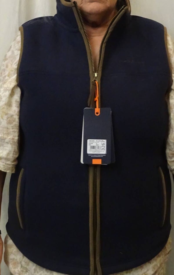 Vliesweste, engl. starkes Material T 10152
