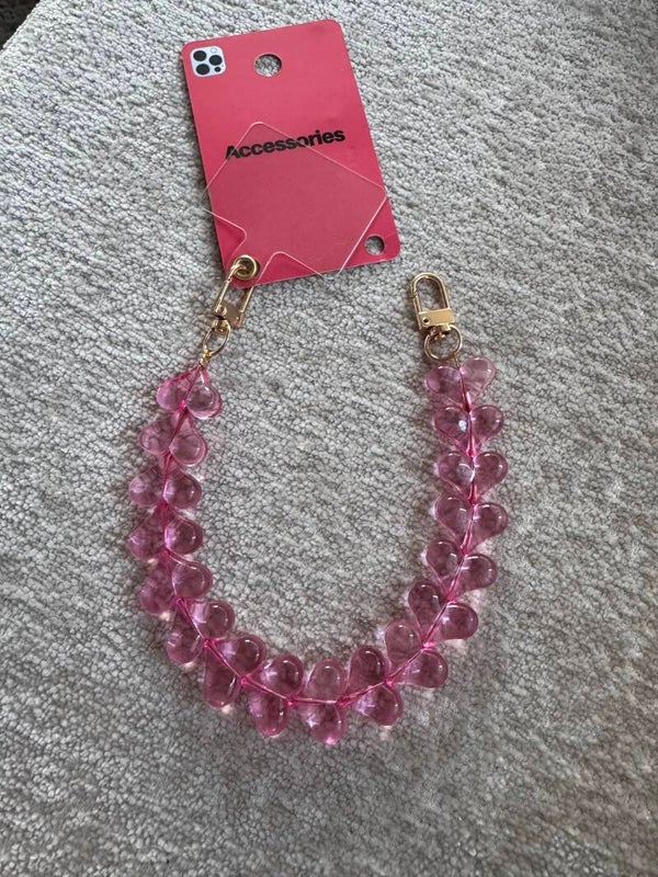 Telefoonkoord hartjes see pink