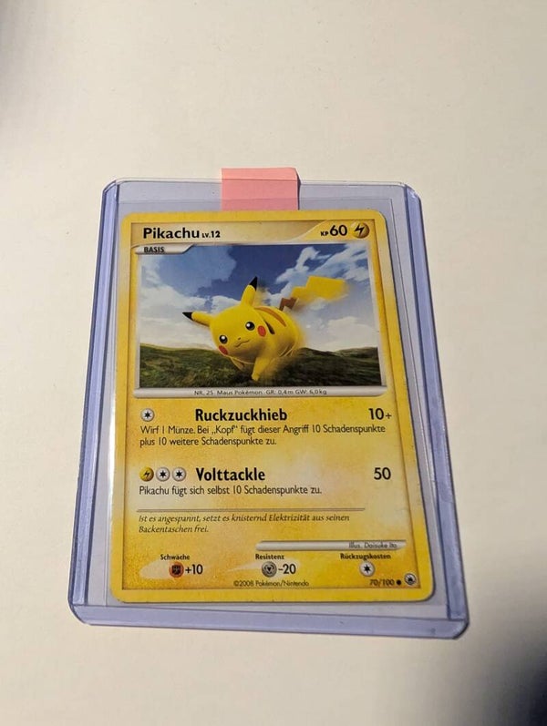 Pokemonkarte Pikachu Lv.12 MD 70/100 Deutsch/Good.