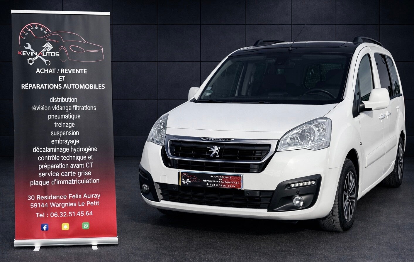 Peugeot partner 1.6L bluehdi 100cv boîte auto