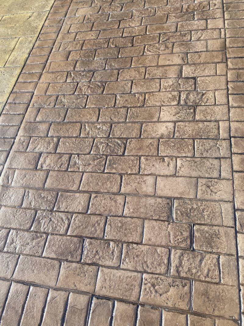 Billericay imprinted concrete paving