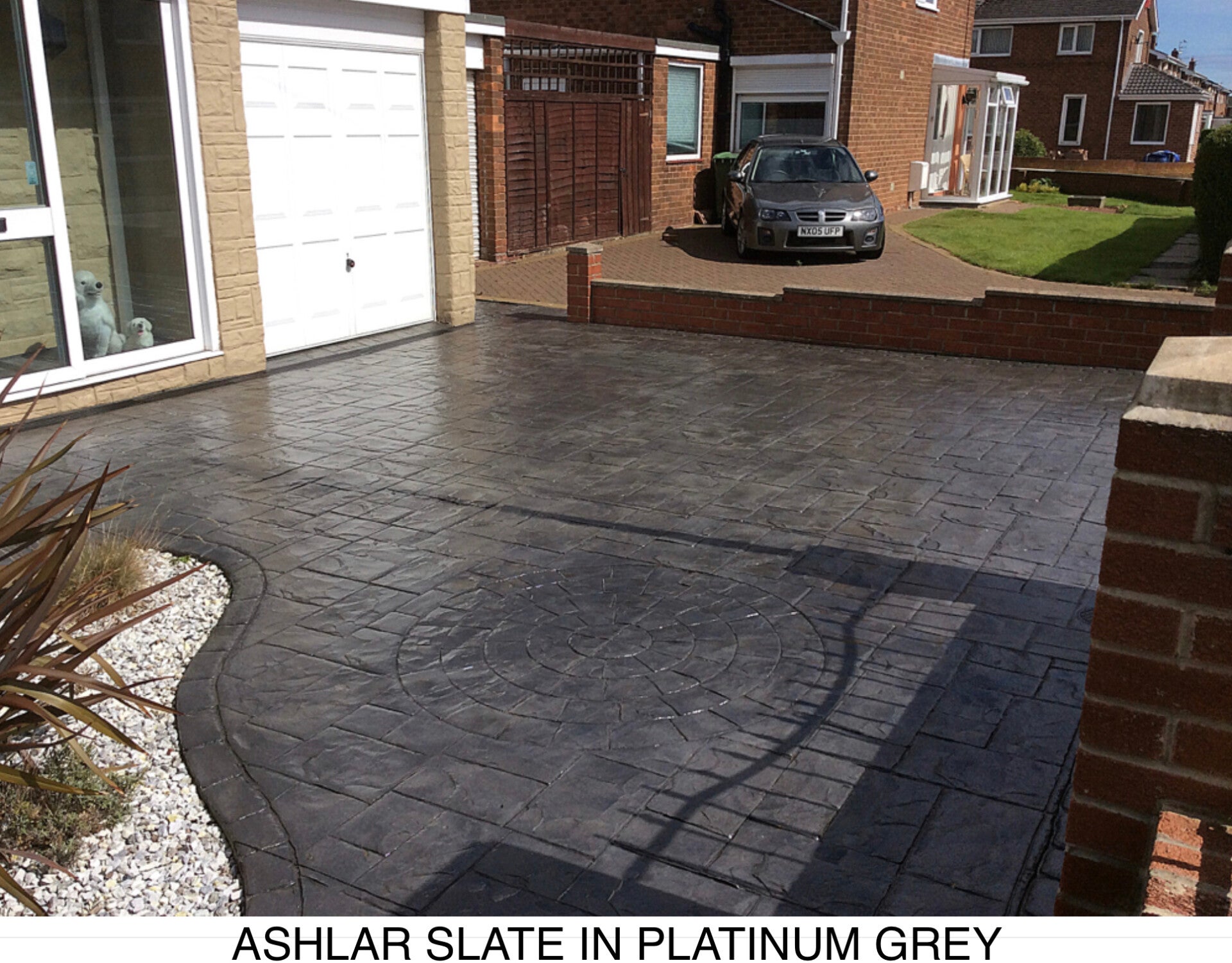 Essex Frinton on Sea pattern imprinted concrete driveways CO13 / Essex ...