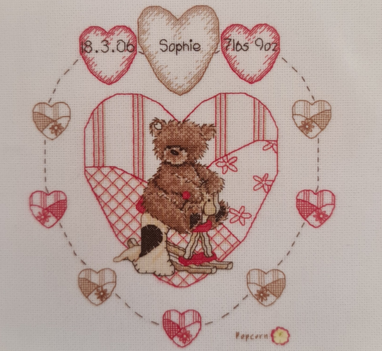 Popcorn Heart geboortetegel