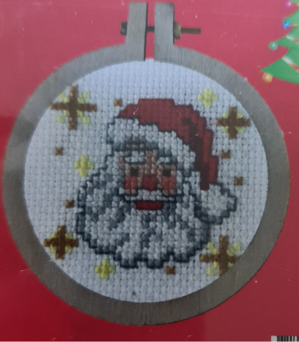 Kerstpatroon in borduurring